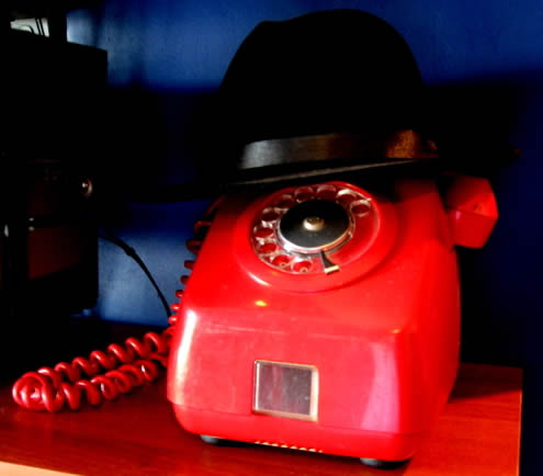 Teléfono Monedero Rojo de Cantv de los años ochentas