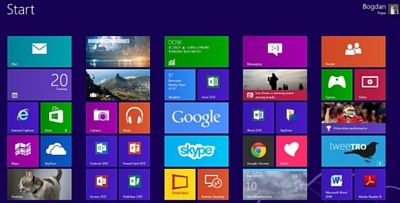 Windows 8 menu de inicio