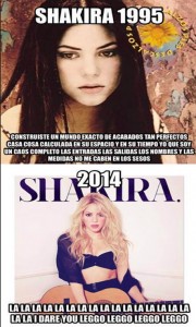 canciones viejas shakira versus actuales