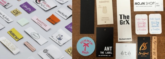 Etiquetas de ropa personalizadas para marcas de moda