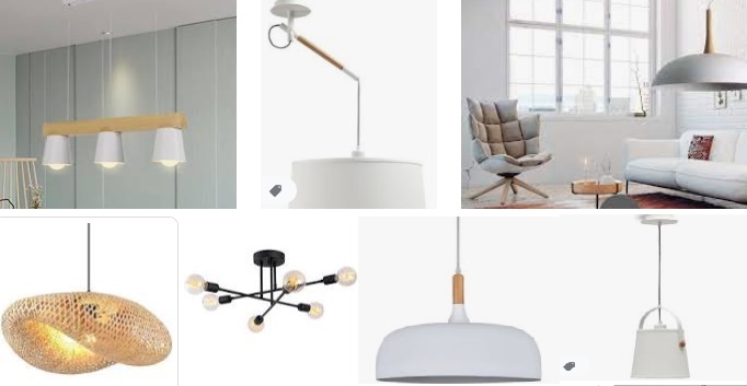 Lámpara nórdica para la decoración de interiores