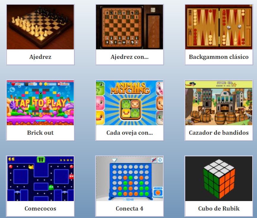 mini juegos clasicos