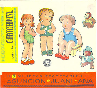 muñecas recortables 2 Muñecas recortables antiguas