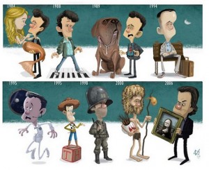 Evolución películas tom hanks