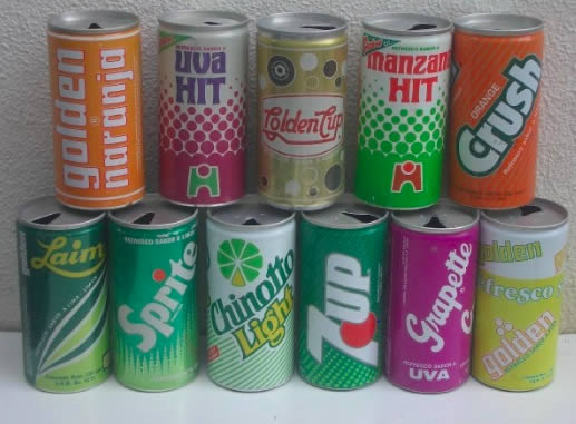 latas de refrescos